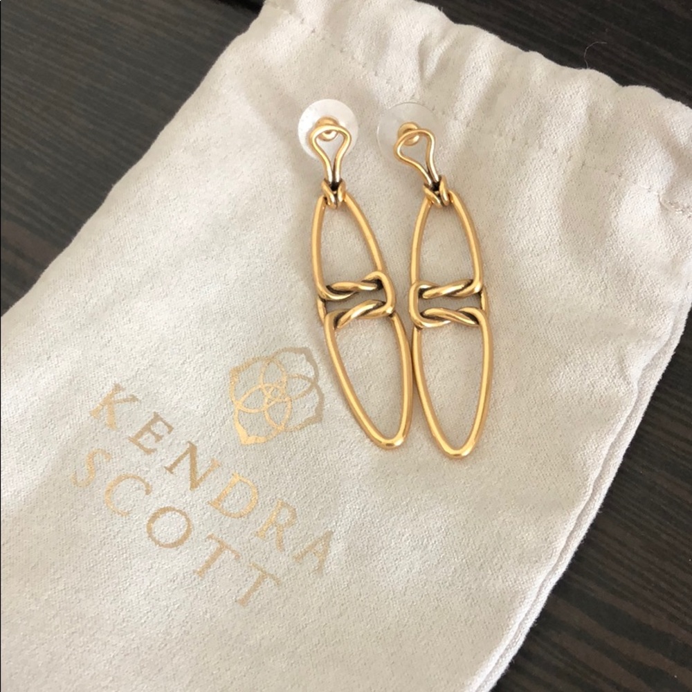 Kendra Scott earrings - vintage gold
